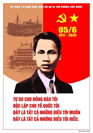 Kỷ niệm 115 Ngày Bác Hồ đi tìm đường cứu nước (05/6/1911 – 05/6/2026) - Hành trình thay đổi vận mệnh dân tộc