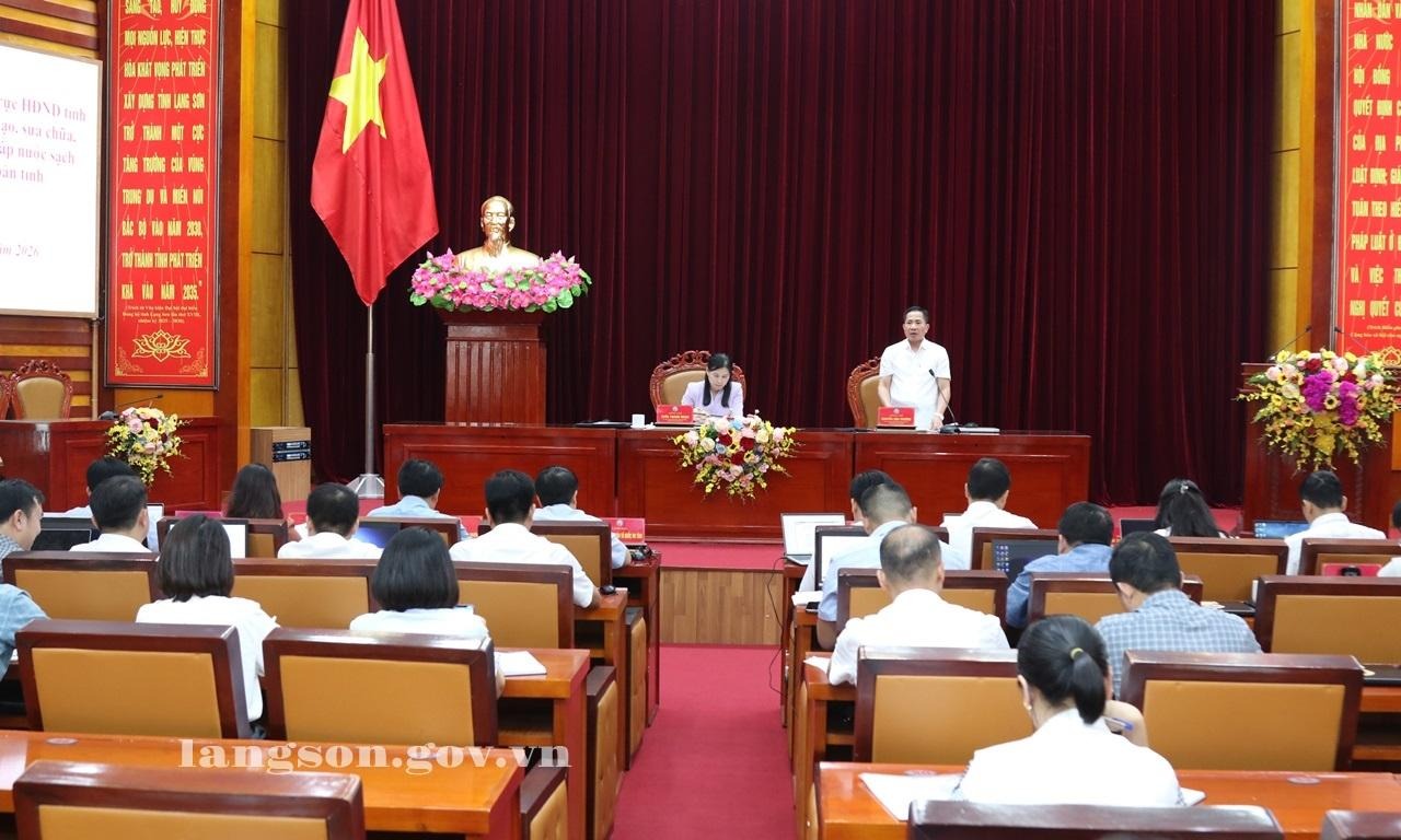Thường trực HĐND tỉnh giám sát tình hình, kết quả xây dựng, cải tạo, sửa chữa, quản lý và sử dụng công trình nước sạch nông thôn